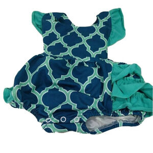 Honeydew Romper Jumper Teal Green Size 6-12 Mo